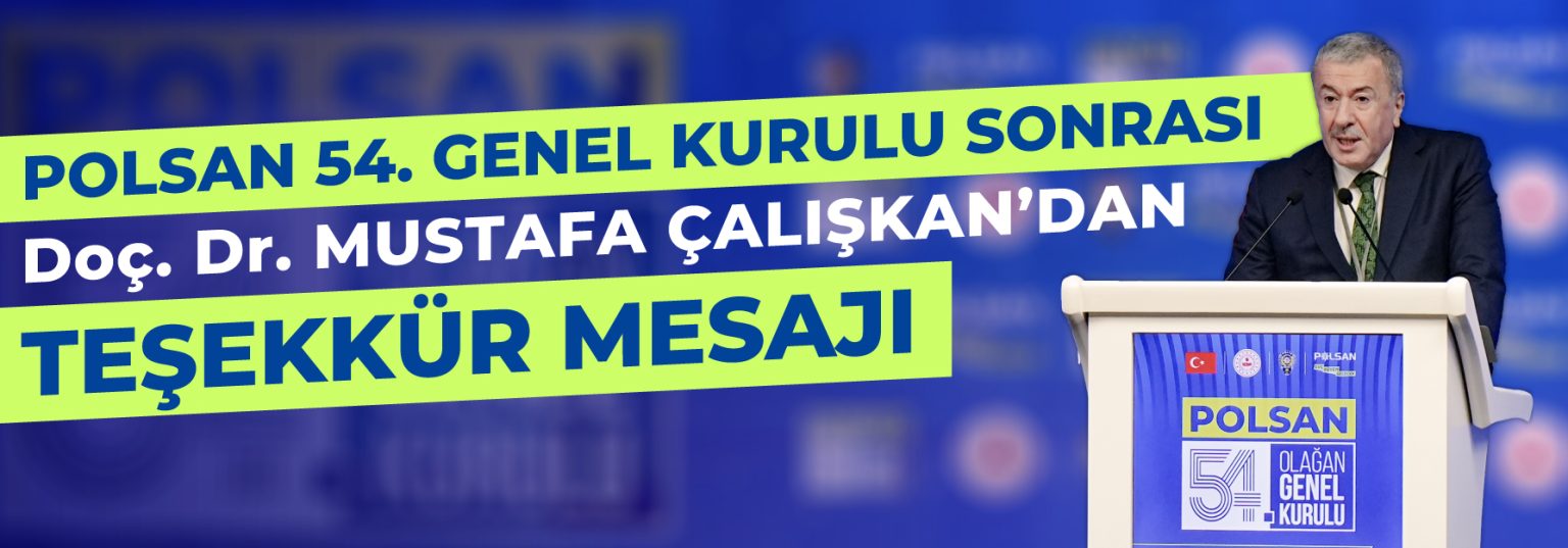 Mustafa Çalışkan Teşekkür Mesajı